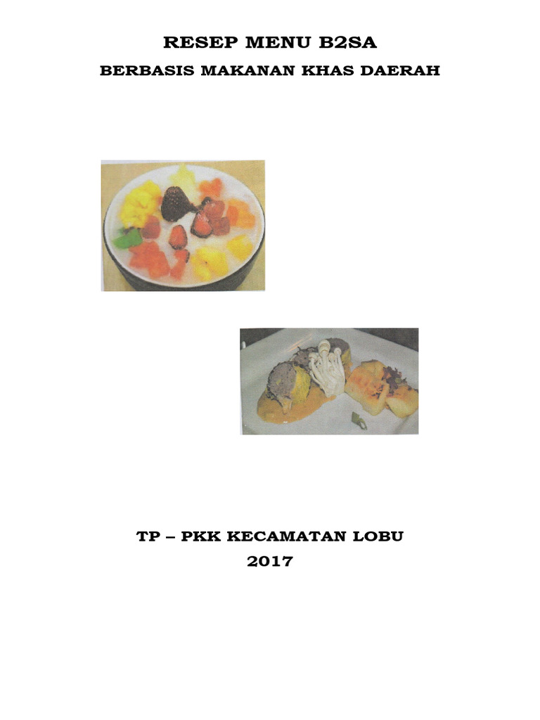 Resep Menu B2sa | PDF