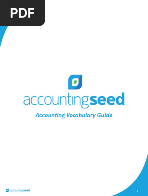 Accounting Seed Vocabulary Guide
