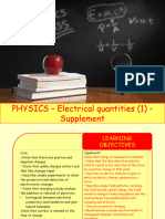 Physics 5.3 - Electrical Quantities 1 - Supplement