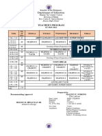 Teachers Sched