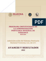 Avance y Resultados 2022 ASIPONA VERACRUZ de Programas Derivados Del PND