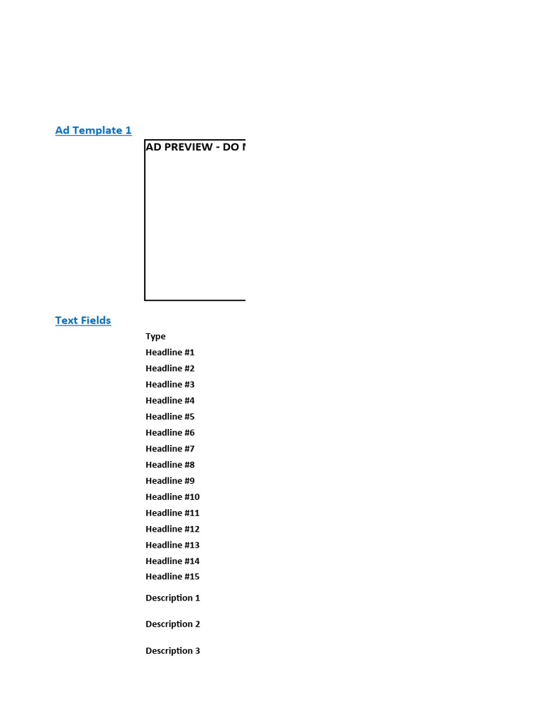 Google ads creator template skilluper pdf world wide web