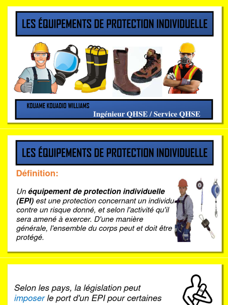 Équipements de Protection Individuelle | PDF | Sécurité | Équipement de ...
