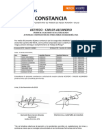 Constancia: Acevedo - Carlos Alejandro