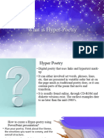 What Is Hyper Poetry