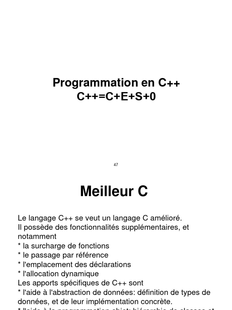 Passage par référence en C++ | PDF | C ++ | Paradigme de programmation