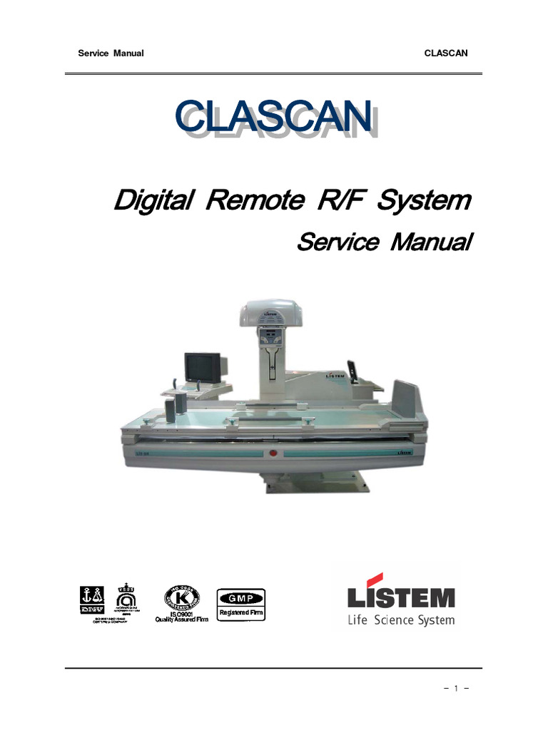 Clacan LISTEM Service Manual | PDF | Radiation Protection | Absorbed Dose