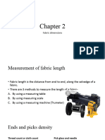 Chapter 2 Fabric Dimensions