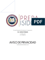 Aviso de Privacidad - Baja