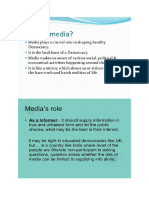 Poject - Role of Media in Democracy