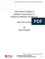 B SC Radiology Imaging Technology Upto 5th Sem Batch 2021