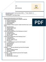 Dentistry Mid Exam, Model A-1