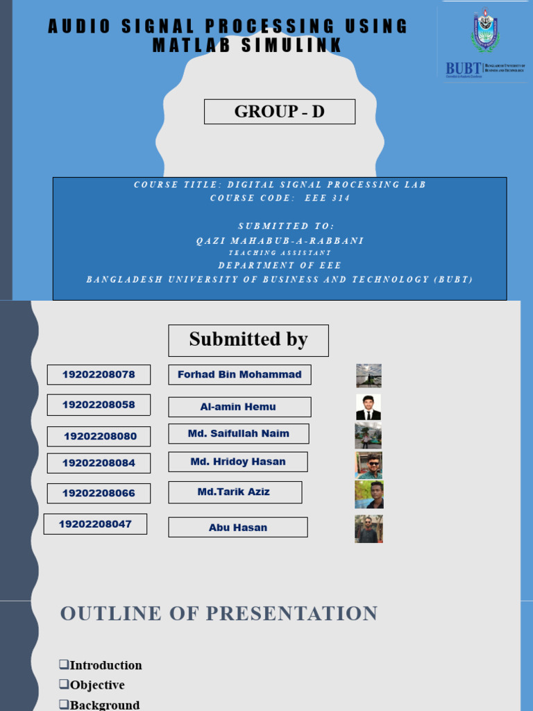 Audio Signal Processing PDF Sound Filter (Signal Processing)