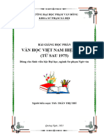 Bài Giảng Văn Học Việt Nam Hiện Đại 3 (Từ Sau 1975) - ĐH Phạm Văn Đồng - 1421535