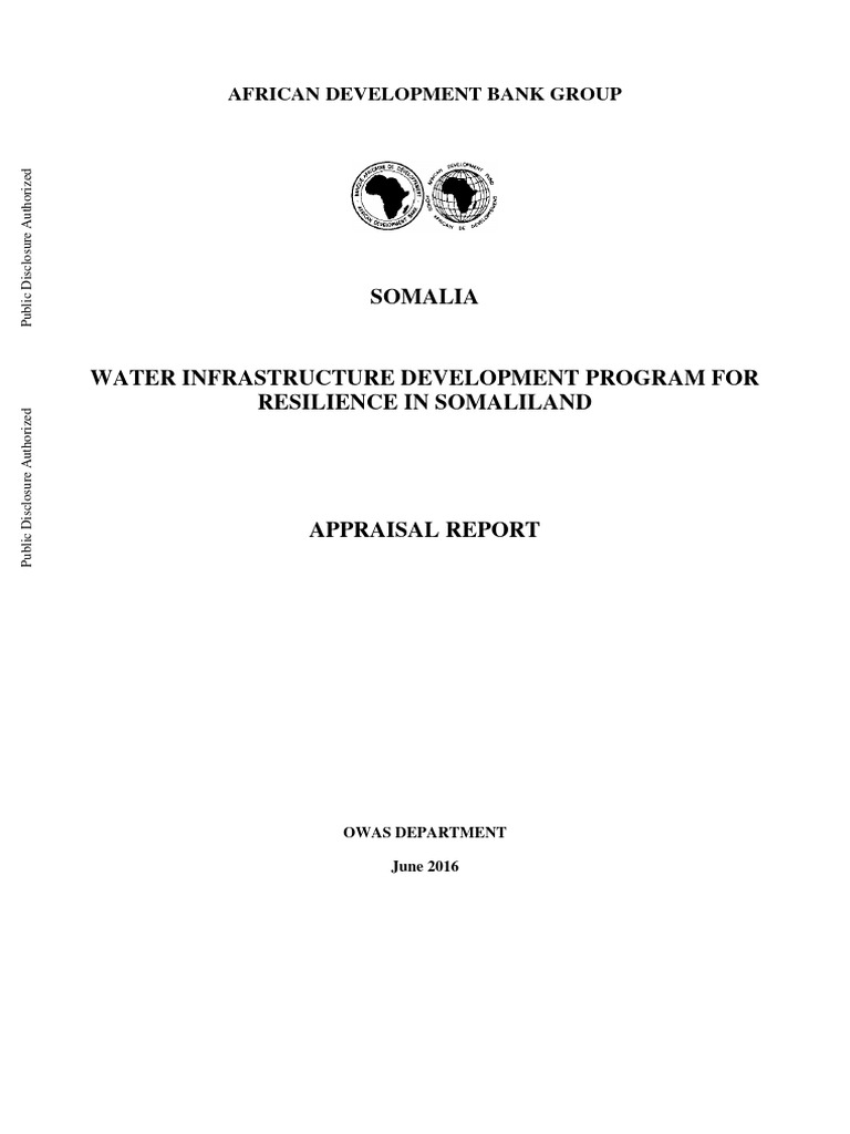 Somalia Somaliland Water Project Approved Pdf Wash Climate
