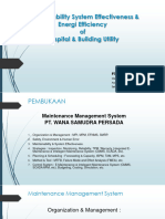 Seminar Maintainibility System Effectiveness & Energy Efficiency of Hospital & Building Utility