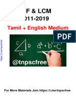 HCF & LCM: Tamil + English Medium