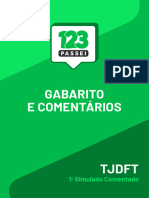Gabarito TJDFT - Simulado 123 Passei