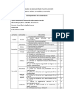 Cuestionario de Observación de Práctica Docente