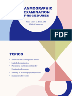 Mammographic Examination Procedures