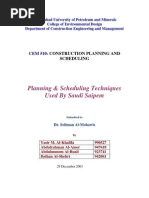 CEM510 Planning & Scheduling Saipem