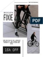 Post para Instagram de Bicicleta Fixie Minimalista