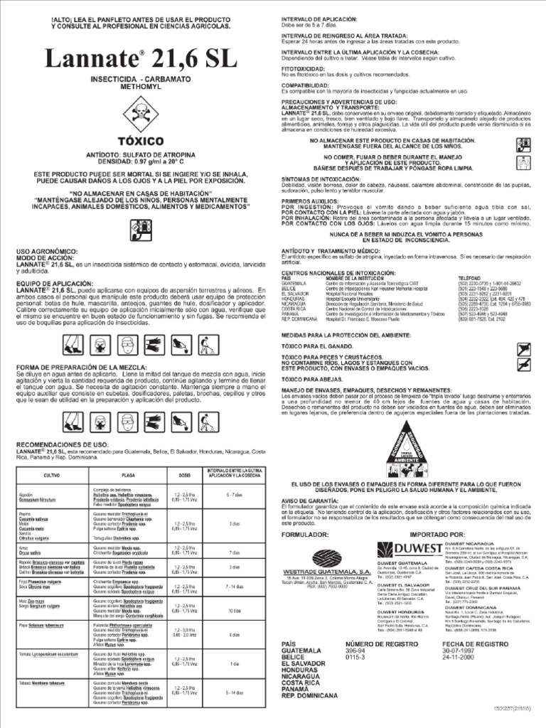 Lannate 21,6SL | PDF