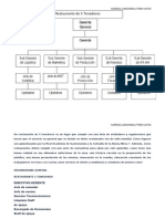 Organigrama General Restaurante de 5 Tenedores: Marisol Gamaniela Tineo Justo