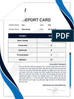 2023.10.06 K10 Duy Report Card