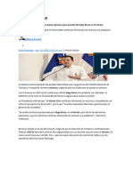 Presidencia de La República Evalúa Opciones para Vacante de Hugo Beras en El Intrant