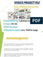 Topic:-: Total Internal Reflection