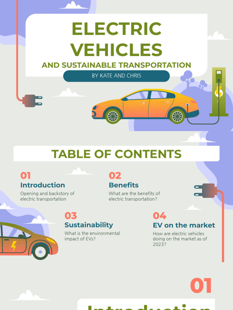 Sustainable Transportation and Electric Vehicles PDF Electric