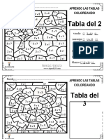 Fichas Aprendo Las Tablas de Multiplicar Coloreando Elprofe20