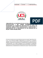 Propuesta de Creacion de La Coordinación de Docencia-Asistencia e Investigación de La UCS "HCHF" y Del Comite Academico de La UCS en La Institucion