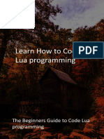 Learn How To Code Lua Programming The Beginners Guide To Code Lua Programming