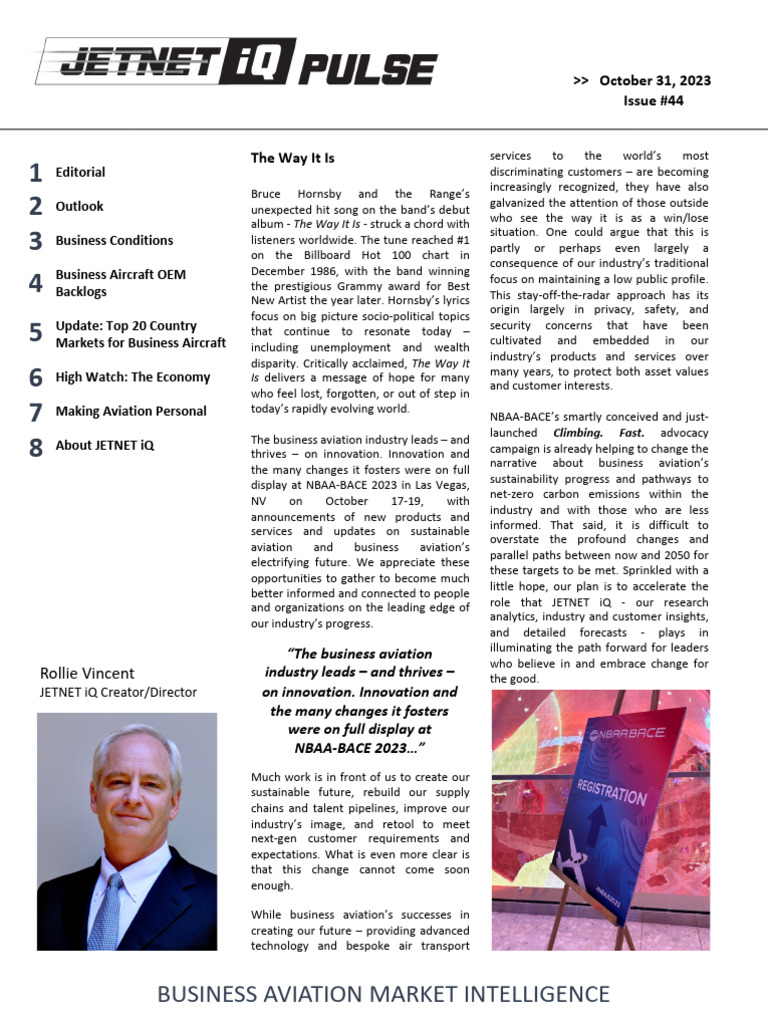 Business Aviation Market Update 2023 | PDF | Economies | Aircraft