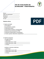 Ficha de Avaliacao de Saude Da Mulher Fisioterapia 2