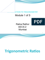 Class 10, Intro To Trigonometry, PPT, Module 1 by 3