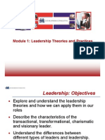 Module 1 Leadership Theories and Practices