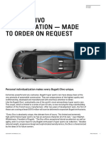 Bugatti Divo Configuration Made To Order On Request