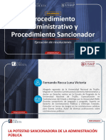 Procedimiento Administrativo y Procedimiento Sancionador: Ejecución de Resoluciones