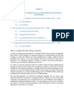 TEMA 4. (DOCUMENTS) - de La Unió Dinàstica A La Monarquia Hispànica.