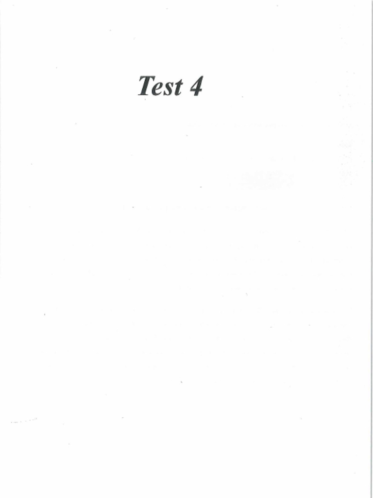 FIRST 3 Test 4 | PDF
