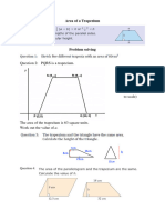 Area of A Trapezium My Worksheet 1