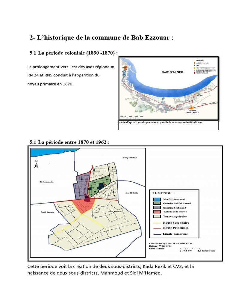 Histoire et développement de Bab Ezzouar | PDF