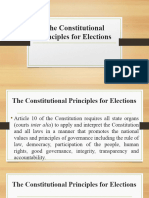 Constitutional Principles On Elections (Autosaved) (Autosaved)