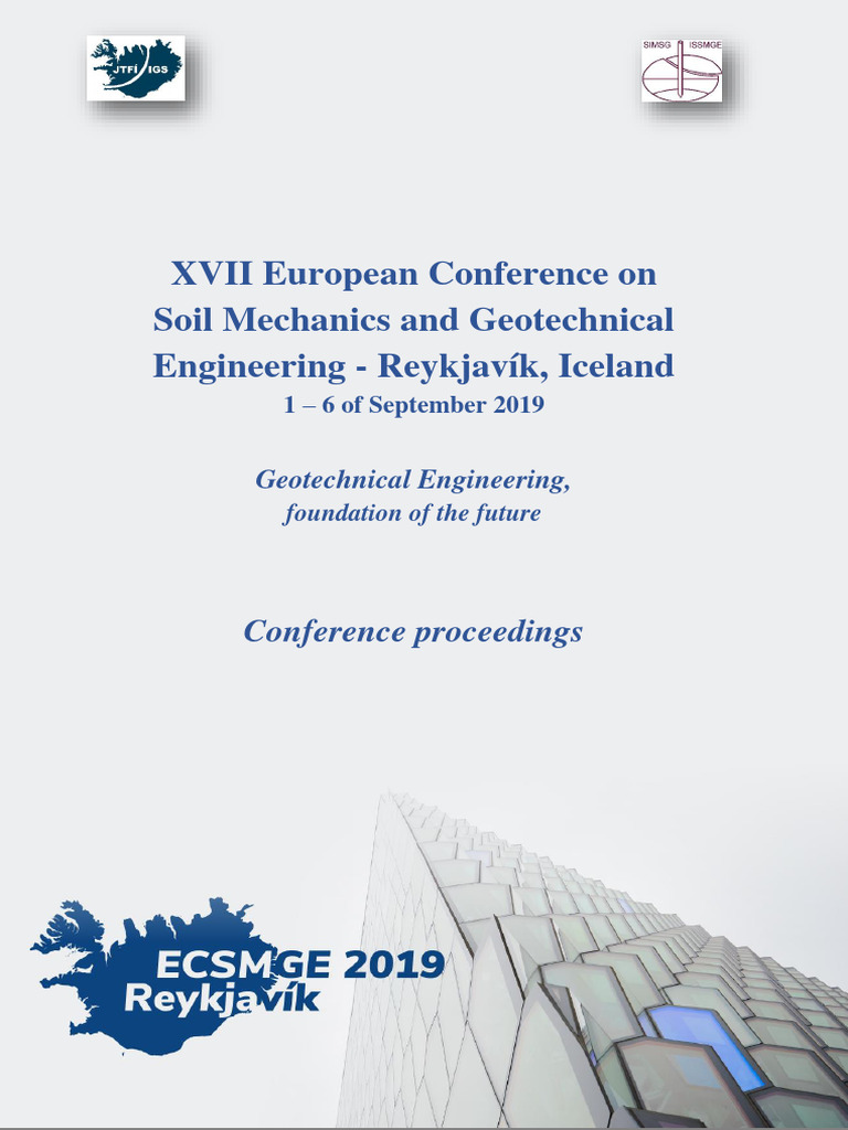 European Conference On Soil Mechanics And Geotechnical Engineering 2019