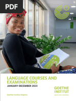 Goethe Institut Nigeria Brochure 20232027