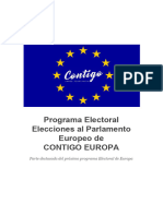 Programa Electoral Contigo Europa 2019