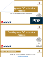 ALEKS Instructor & Class Creation LMS - 2020-2021 V2